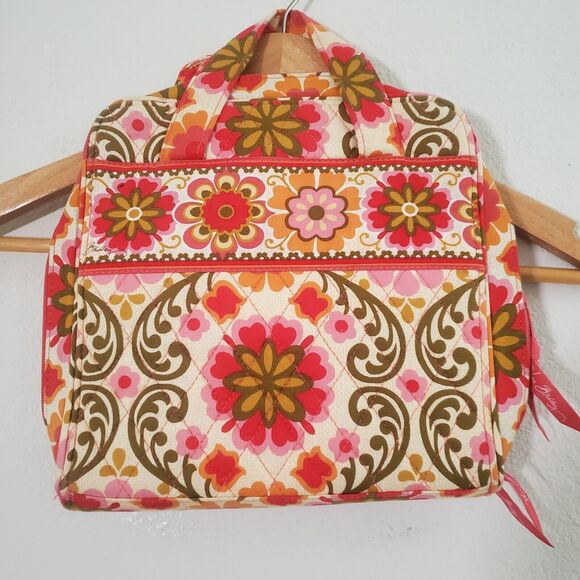 Vera Bradley Tech Travel Case Organizer Pink Floral Folkloric - Picture 6 of 10